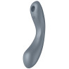 Satisfyer Stimulateur de clitoris Curvy Trinity 1 Satisfyer Gris
